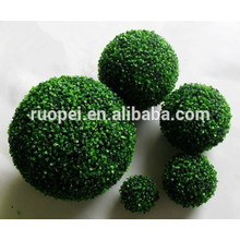 11'' Potted Two-Tone Artificial Boxwood Ball Topiary Plant